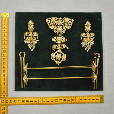 Aderezo fallera balconet perlas | Álvaro Moliner Indumentaria Fallera