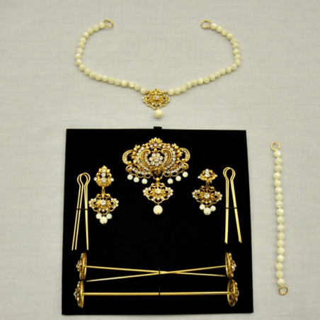 Juego collar pulsera nácar 1025 | Álvaro Moliner Indumentaria Fallera