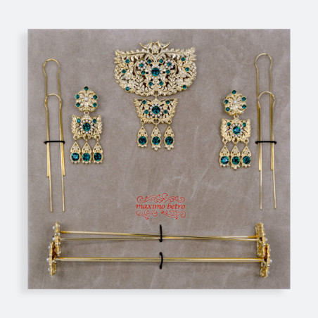 Aderezo AD068 pajaritos oro | Álvaro Moliner Indumentaria Fallera