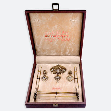 Aderezo AD069 perla y cristal | Álvaro Moliner Indumentaria Fallera