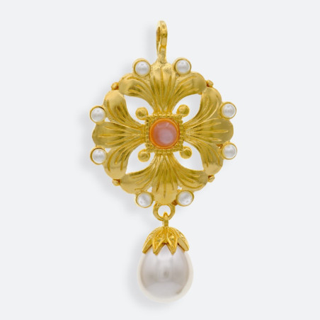 Aderezo RAD049 oro y perla | Álvaro Moliner Indumentaria Fallera
