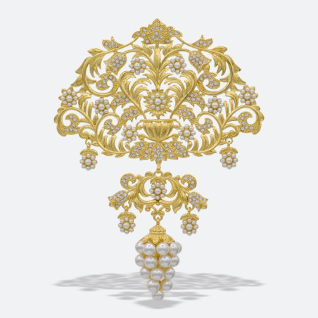 Aderezo racimo AD165 cristal | Álvaro Moliner Indumentaria Fallera