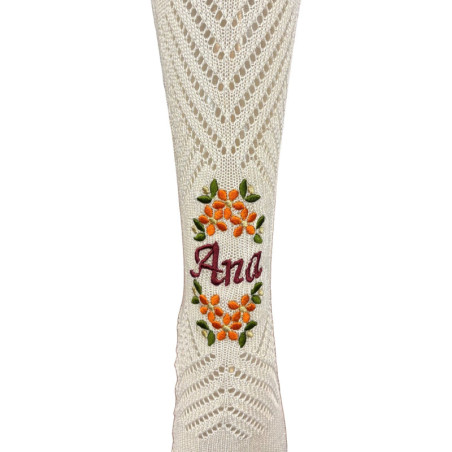 Medias Ana bordadas talla 37-40| Álvaro Moliner Indumentaria Fallera