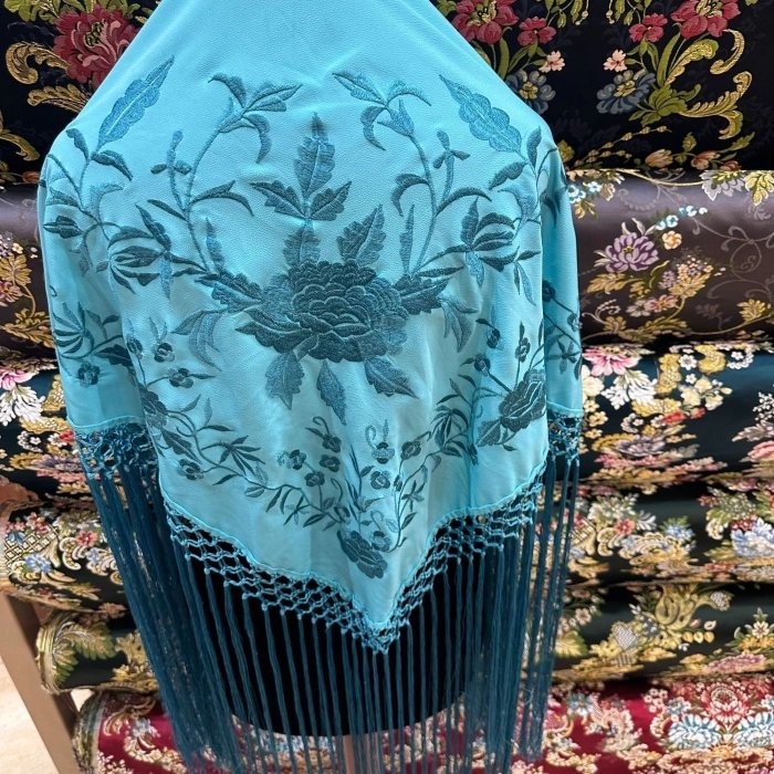 Mantón 1101158/E turquesa