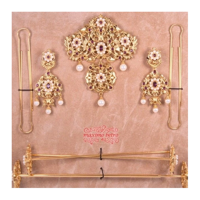 Aderezo perla y cristal AD050